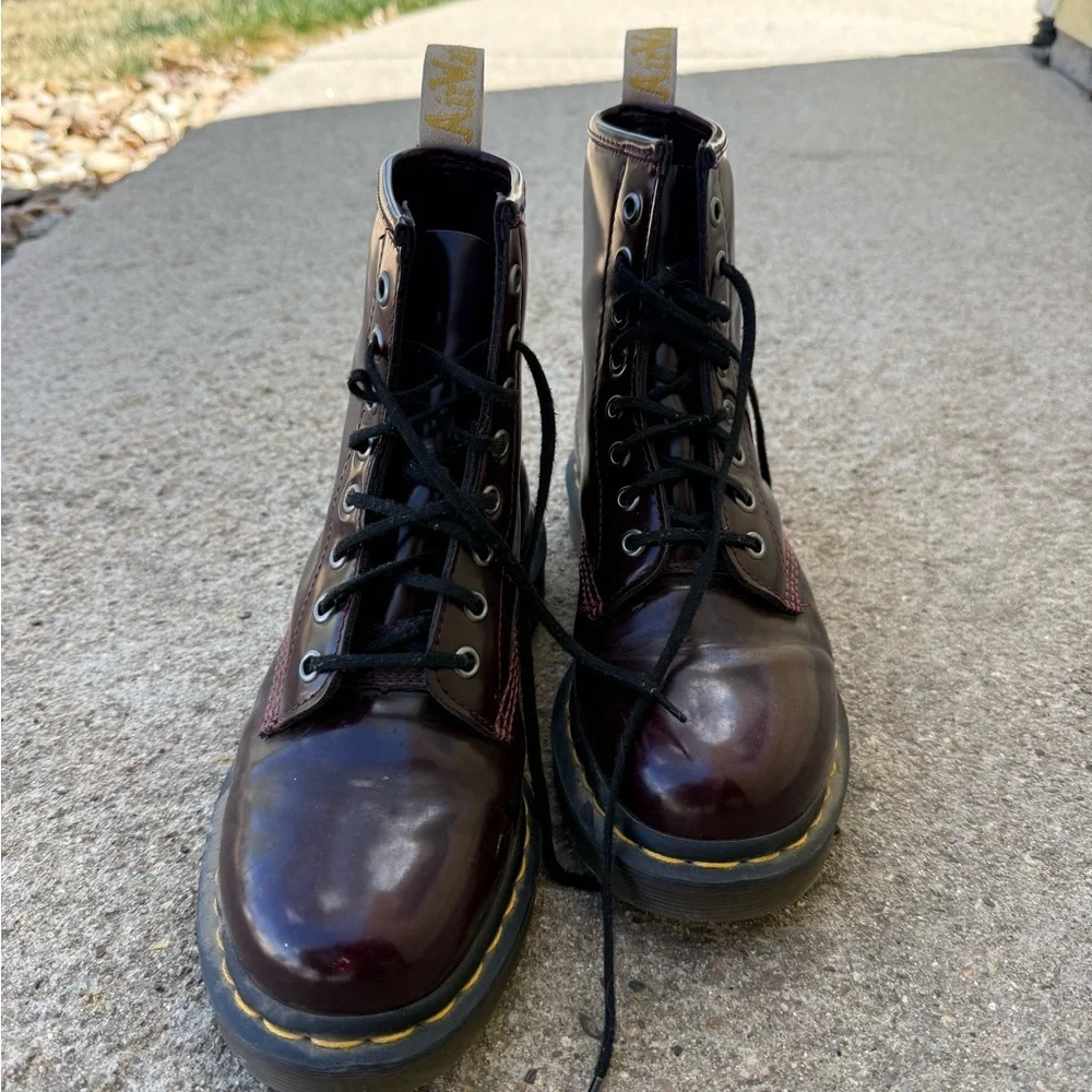 Dr. Martens Men’s 8-Eye Leather Boots - Oxblood